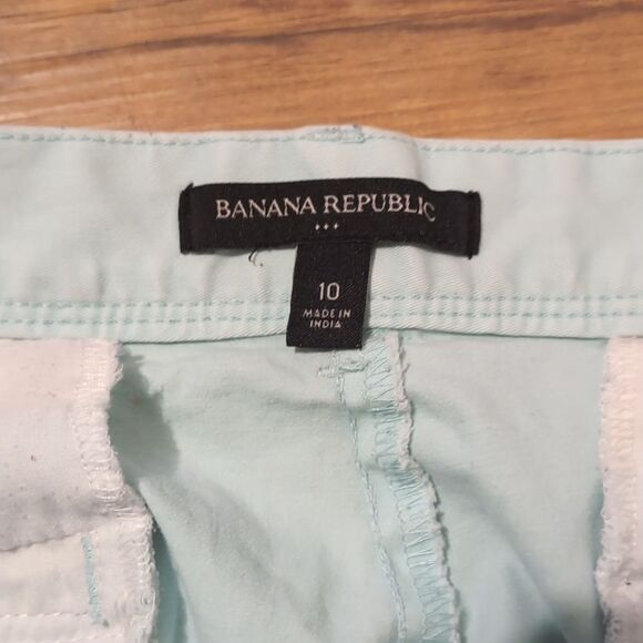 Banana Republic Blue Cotton Shorts Size 10‎ - Picture 9 of 11